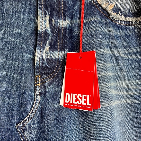 AUTH NWT Diesel Denim Maxi Skirt - Picture 4 of 9